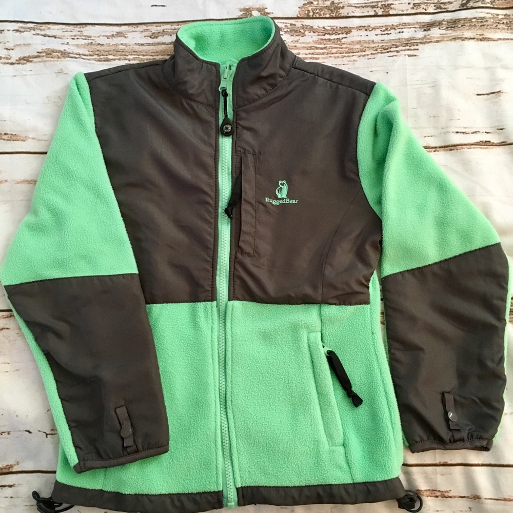 Vintage Kids unisex Rugged Bear adventure fleece w/compass zipper pull